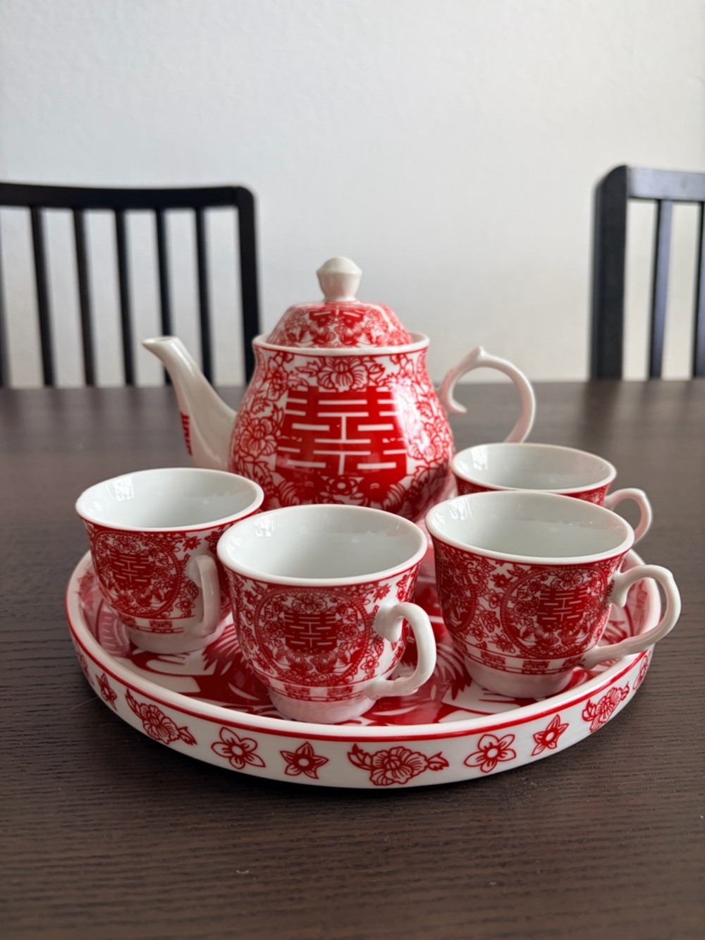 Chinese Wedding Tea Set - 7 Piece